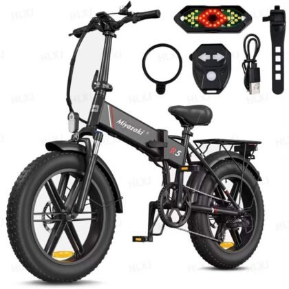 Bicicletta elettrica fat bike pieghevole