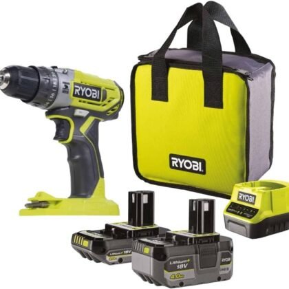Ryobi Trapano ONE+ + 2 batterie + borsa