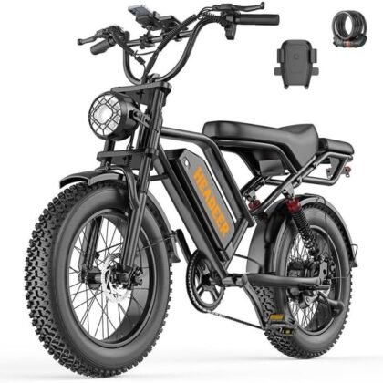 Bicicletta elettrica stile moto