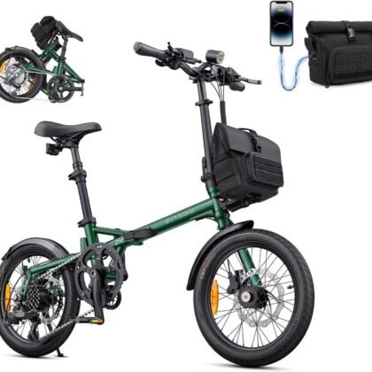 Engwe Bicicletta pieghevole urbana verde