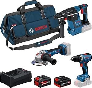 Bosch Kit 3 utensili 18V (2 batterie)